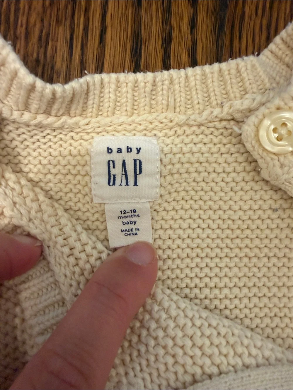 Baby GAP sweater